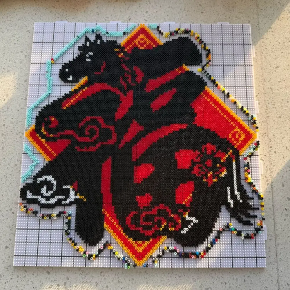 Tablice do koralików termotransferowych 104x104, koraliki 2.6mm, DIY Hama Beads, kwadratowe, odporne na ciepło, zabawki edukacyjne