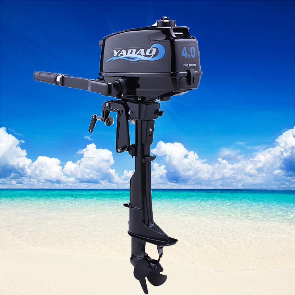 Whole Sale  4.0hp 2 Stroke Superior Engine Water Cooling System Outboard Motor Two-strok Inflatable Fishing Boat