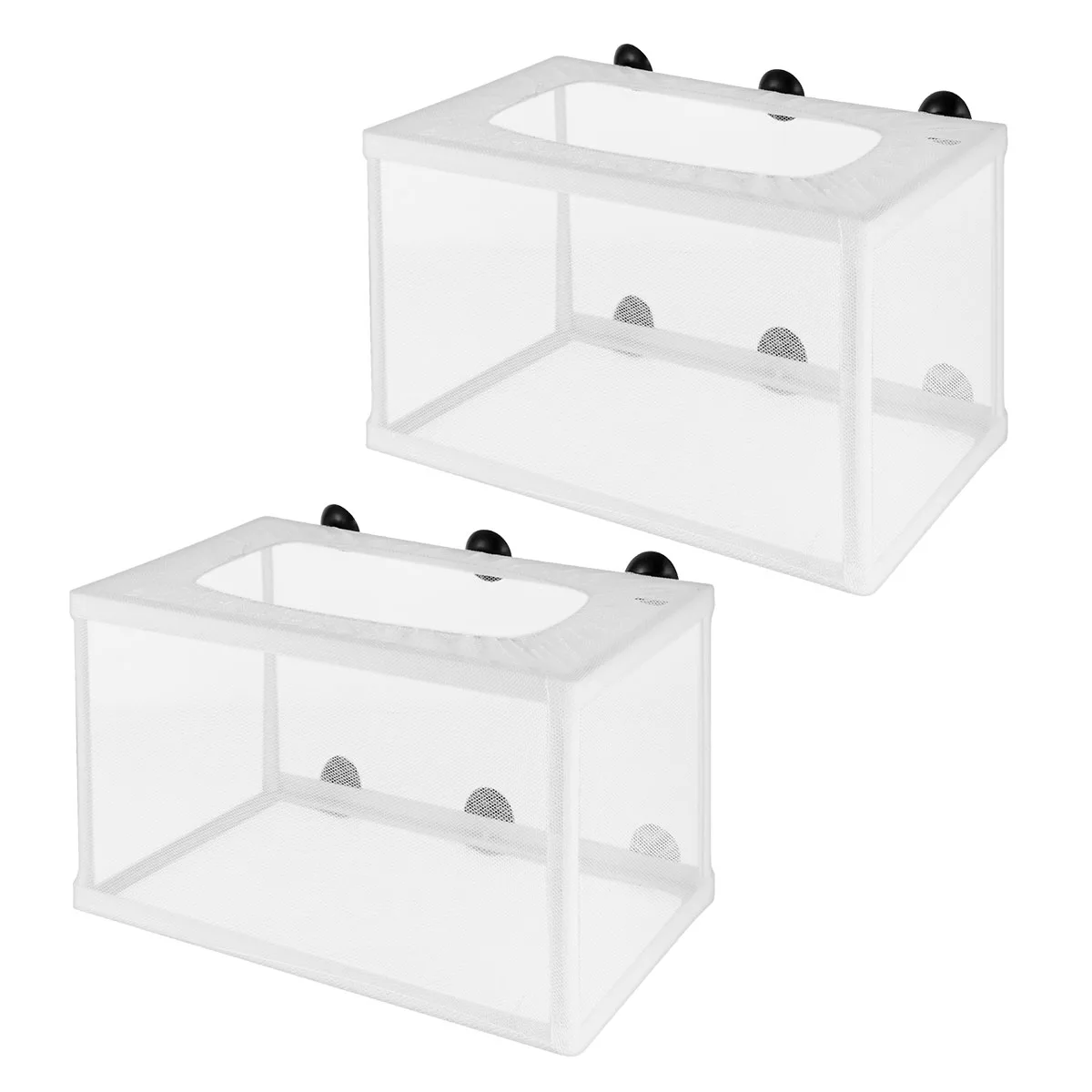 

2pcs Fish Net Breeder Hatchery Tank Cage for Aquarium Small Fish Isolation Box Network Breeding Tool Pet Supplies