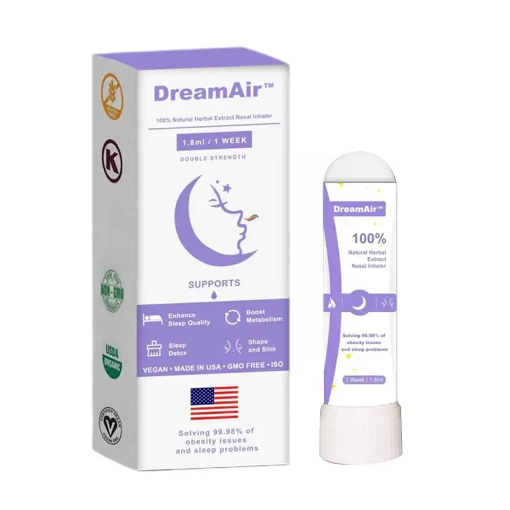 1pc Dreamair Sleep Nasal Inhaler For Body Shaping Natural Detox Weight Loss & Body Shaping Elimination Of Edema U3s1