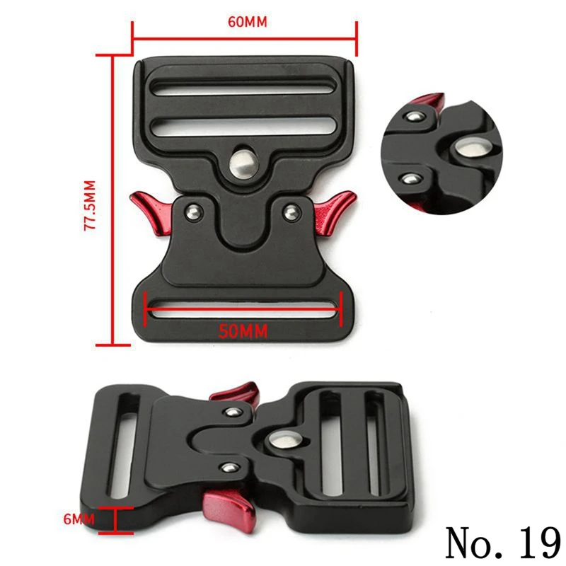 25/32/38/50/52mm Taktische Gürtelschnalle Schnellverschluss Zubehör Metall-Verschluss für Herrengürtel Taschen Ersatzschnalle DIY Gürtel Tasche