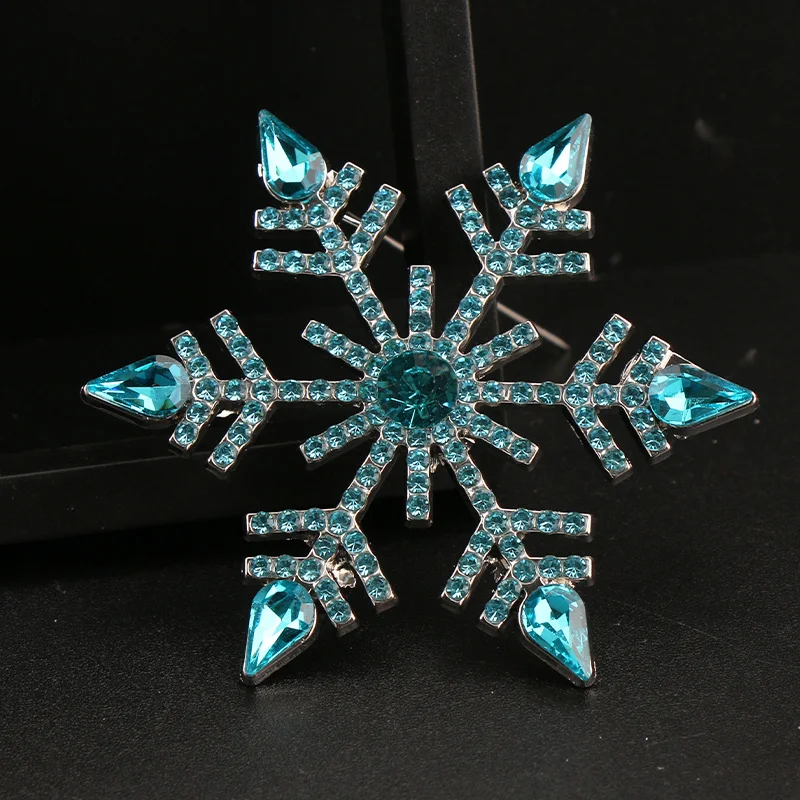 الحد الأدنى الإبداعية شخصية بسيطة المتخصصة سداسية قطع ندفة الثلج بروش #2