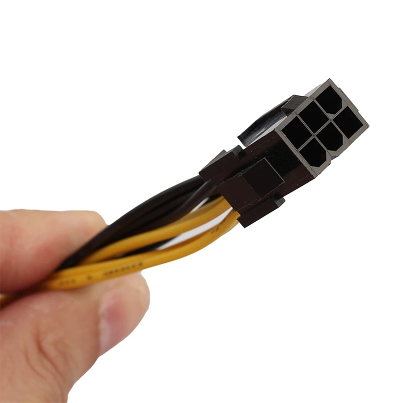 PCI-e PCI Express 6pin femmina a doppio doppio 2 porte 8pin (6 + 2pin) adattatore F/M maschio GPU scheda Video cavo di alimentazione 18AWG 20Cm