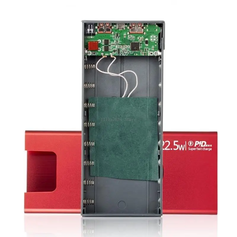 

DIY Boxes 8x18650 Battery Faster Outer Case Alloy Shells Case (Battery Not Included)