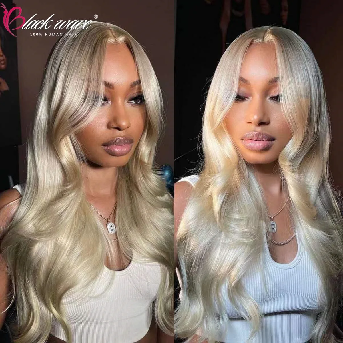 

613 Honey Blonde Body Wave 4x4 Lace Closure Wig 13x4 Lace Front Wig 150% Density Remy Brazilian 100% Human Hair For Black Women