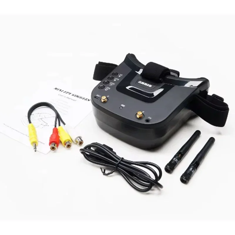 VR009 Occhiali FPV 5.8G 40CH 3 pollici 480x320 Cuffie video HD DVR Diversity Occhiali FPV per droni e accessori con fotocamera