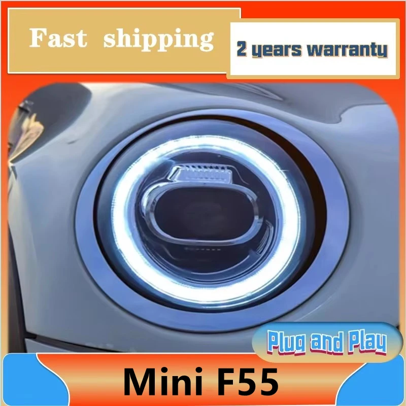 Car Styling for Mini F55 Headlamp For F56 Headlight F57 Cooper DRL Turn Signal Low High Beam Projector Lens