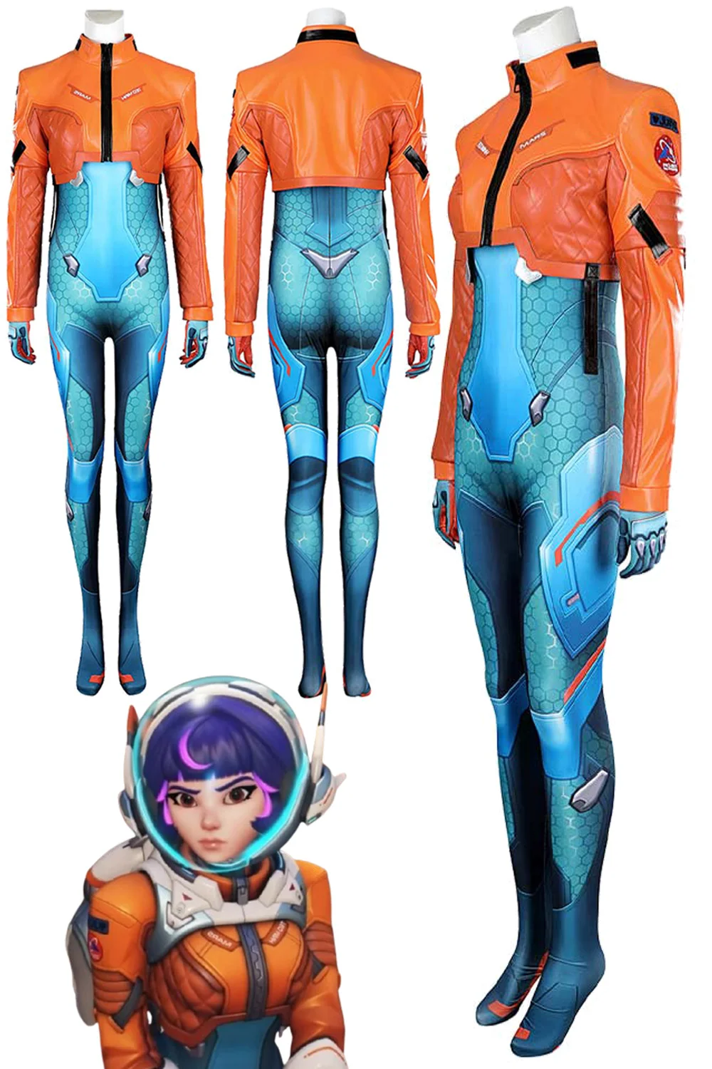 Fantasia Juno Cosplay Jumpsuit Clothing Game OW 2 Disfraz Costume Adult Women Outfits Female Halloween Carnival Party Clothes