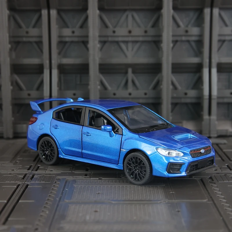 

1:30 simulation Subaru WRX STI alloy car model doors and engine hood, trunk can be opened rich details, fine workmanship