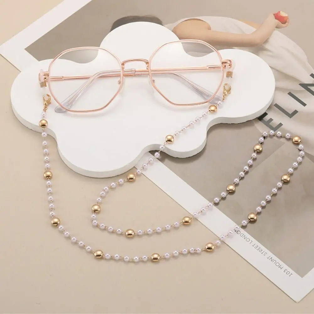 Jewelry Vintage Beads Glasses Chain Elegant Lanyard Crystal Glasses Chain Copper Bohemian Mask Chain Eyewear Accessories - view 3