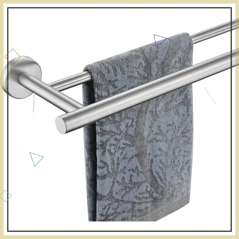 

39 Inch Stainless Steel Towel Rack, 1mm Thick Brushed Wall Mount for Bathroom, 36 Inch Usable Length