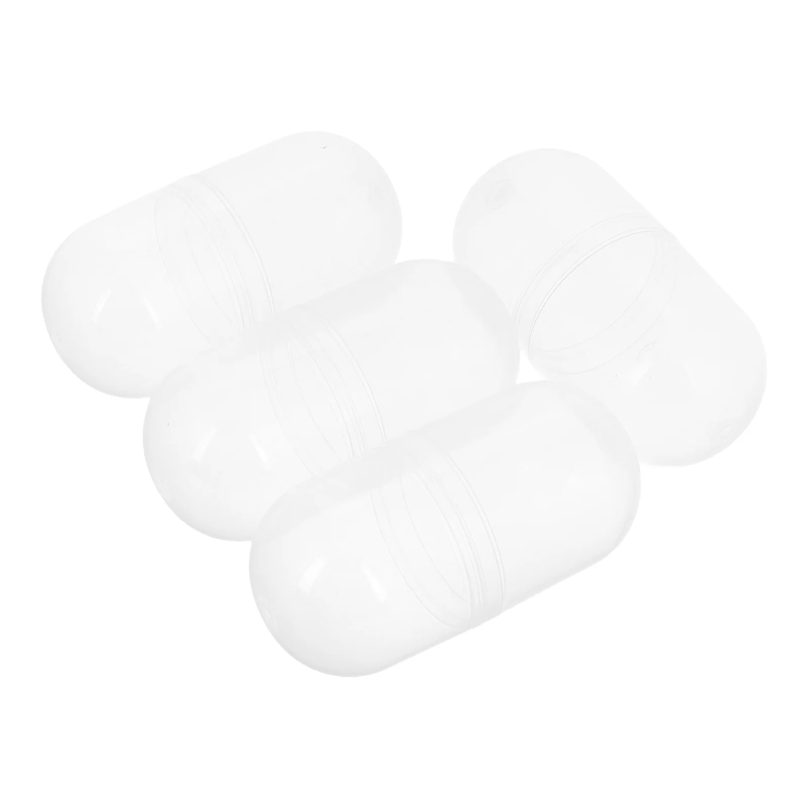 

4 шт. прозрачные многоразовые пластиковые капсулы для жевательной машины, пустые шарики для хранения конфет, сувениры для вечеринок, многоразовые контейнеры