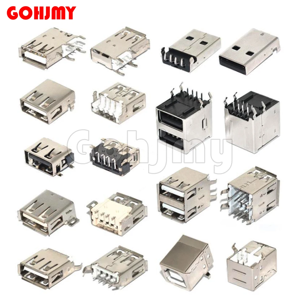 5 Stück Buchsen sitz 4-polig 16-polig Typ C USB-Anschluss Flach ladestecker Buchse Buchse Anschluss Kabel Adapter Dip für Android-Handys