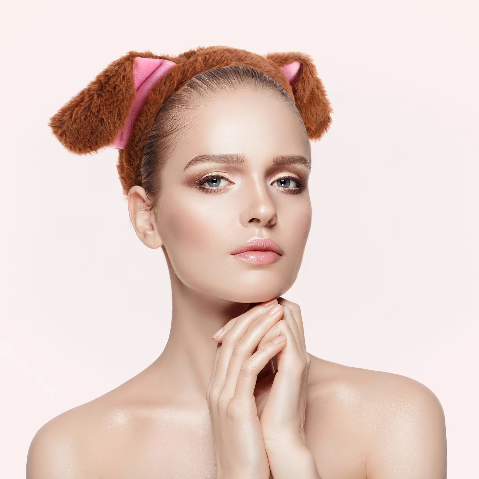 

Puppy Dog Ears Headband Cute Animal Cartoon Hair Hoop For Cosplay Costume Party Halloween Photo Prop Festival Wear