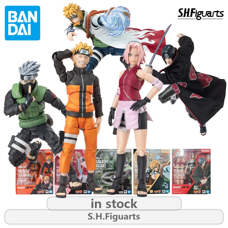 

BANDAI Original S. H. Figuarts Series Movable Toys Серия Наруто -NARUTOP99 Версия-Модель продукта Аниме Фигурки Подарок