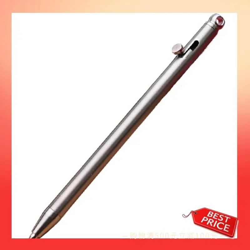 

ABNR Pure Titanium Mini Compact Bolt Pen Ручка для подписи для путешествий и гостей Signature Серый титан
