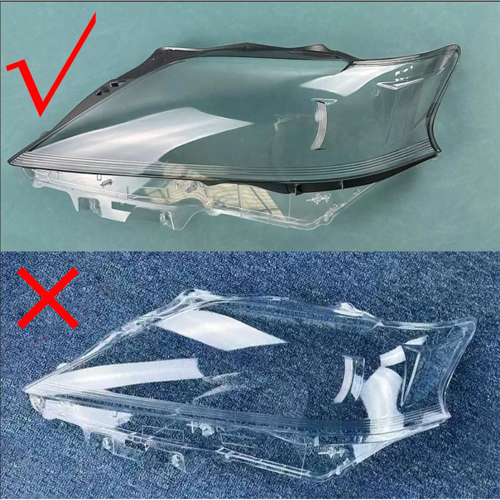 For Lexus RX270 RX350 RX450 2012~2014 (black border) Headlamp Cover Transparent Lampshade Headlight Shell Mask Lens Plexiglass