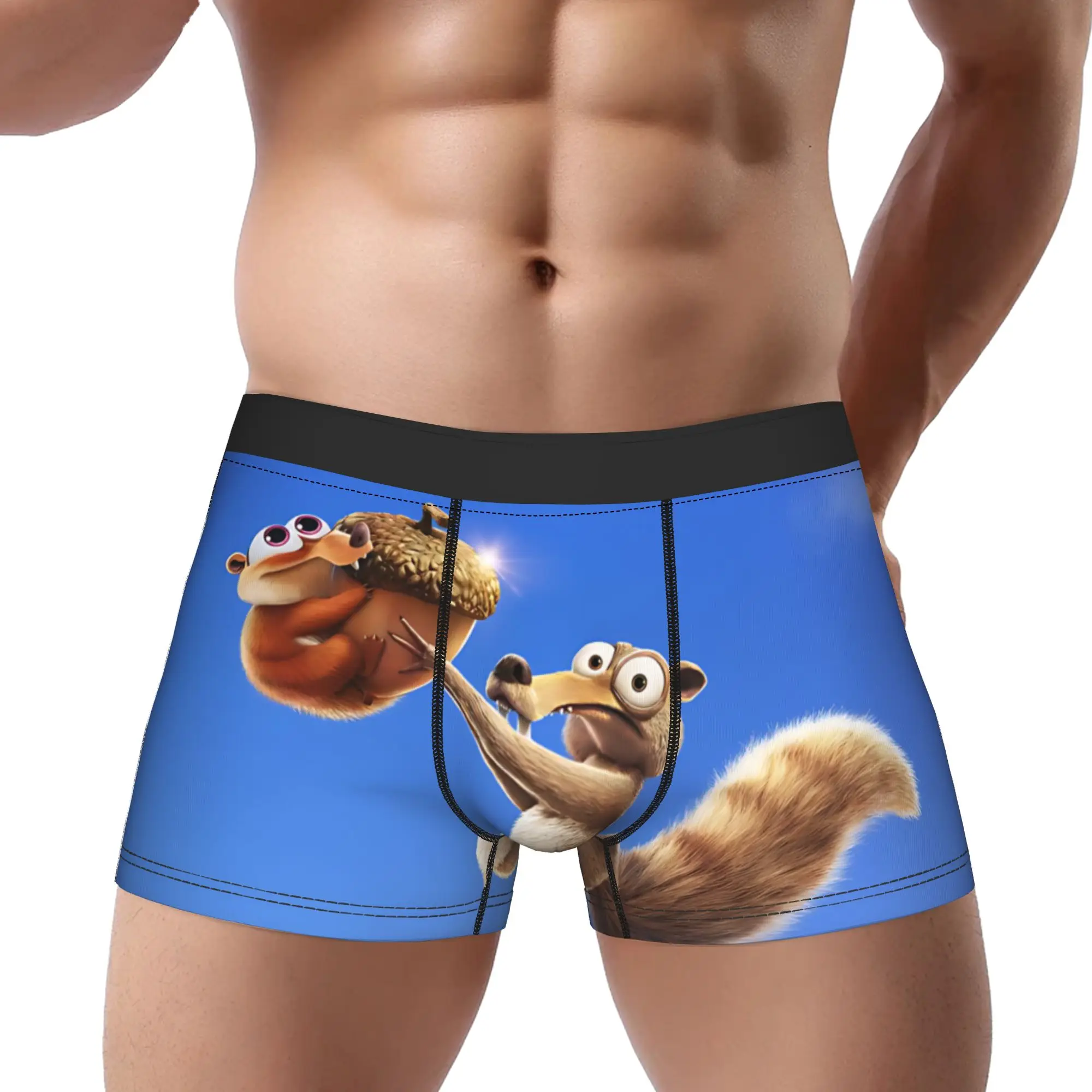 

boxers Ice Age Manny Scrat Sid Diego Underpants Homme Panties Male Underwear Comfortable Shorts Boxer Briefs