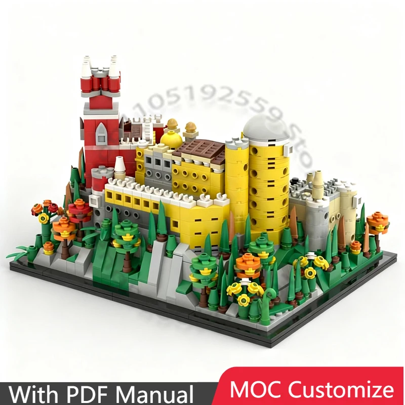 

1217 деталей Конструктор «Пена-Плейс» (Португалия) MOC, модульный, технологичный, простой в сборке, DIY, игрушка-подарок