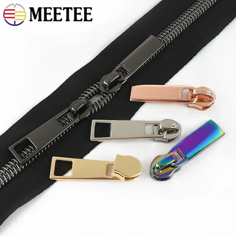 10/20 قطعة 3 # 5 # النايلون سستة المتزلجون سترة حقيبة البريدي المؤشر الخياطة إغلاق زيبر مجتذب الملابس استبدال السوستة إصلاح الرأس #5