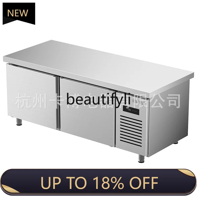 

Z189 Workbench Large Capacity Refrigerated Cabinet Commercial Kitchen Equipment Fresh-Keeping Operation Table