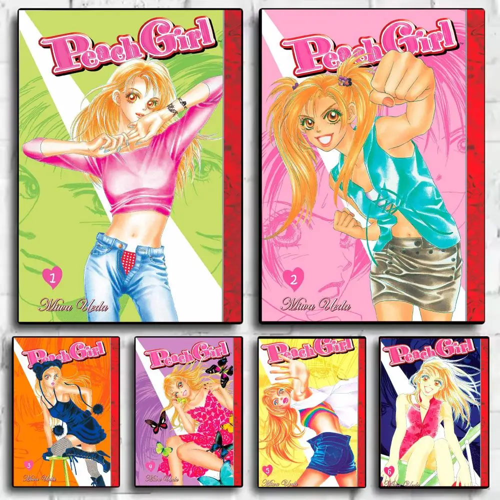 Cosmic P-Peach Girl Poster Wall Art Print Poster for Bedroom Living Room Home Decor Gift Artwork