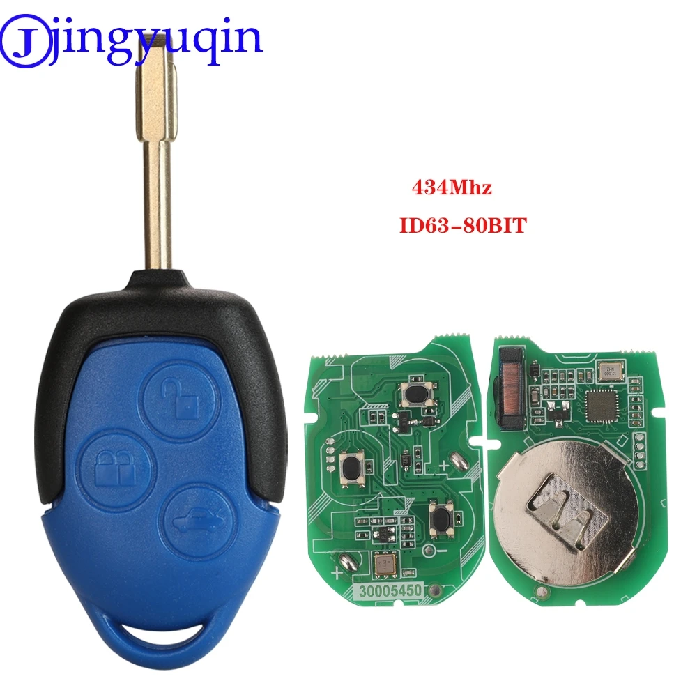 jingyuqin For Ford Transit ford Transit-2006-2013 434MHz 4D63 Chip Remote Car Key 6C1T15K601AG 6CIT15K601