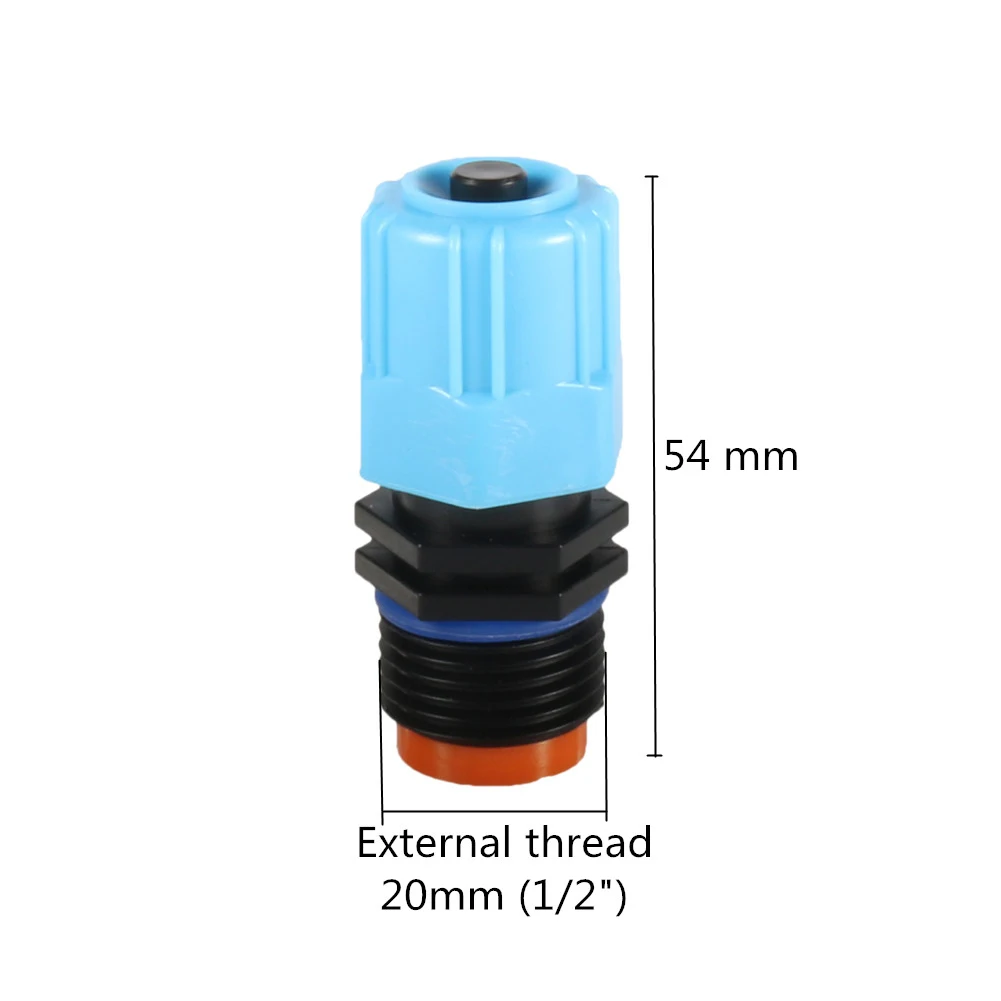 1/2 inch thread adjustable nozzle garden greenhouse irrigation system atomizing nozzle with filter to prevent clogging 5pcs