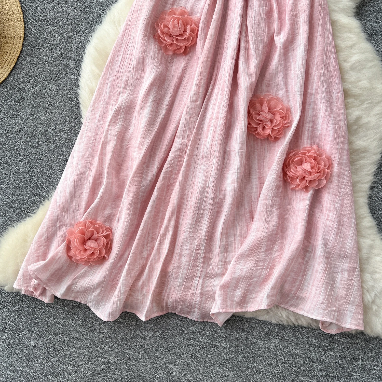 สามมิติ backless Elegant fairycore Slim Party Club Vesditod ชุดเดรสวินเทจเกาหลีเสื้อผ้าแฟชั่นผู้หญิง