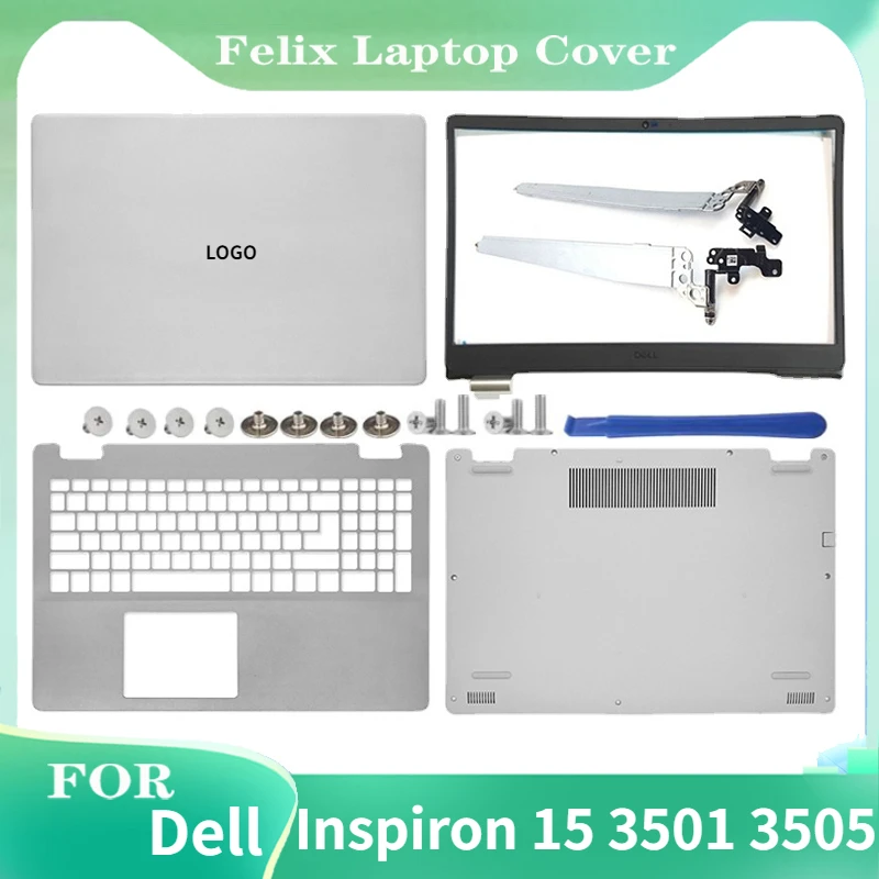 

New For Dell Inspiron 15 3501 3505 Laptop LCD Back Cover Front Bezel Palmrest Hinge Bottom Case 09F6PT 064D8T 3501 3505