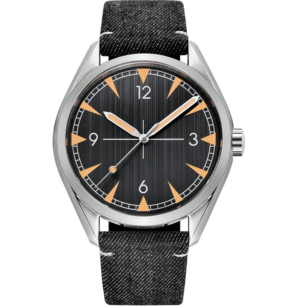 41 مللي متر ساعات المعصم الرجالية مخصص الياقوت الزجاج ميوتا NH35 حركة أوتوماتيكية مضيئة مقاوم للماء