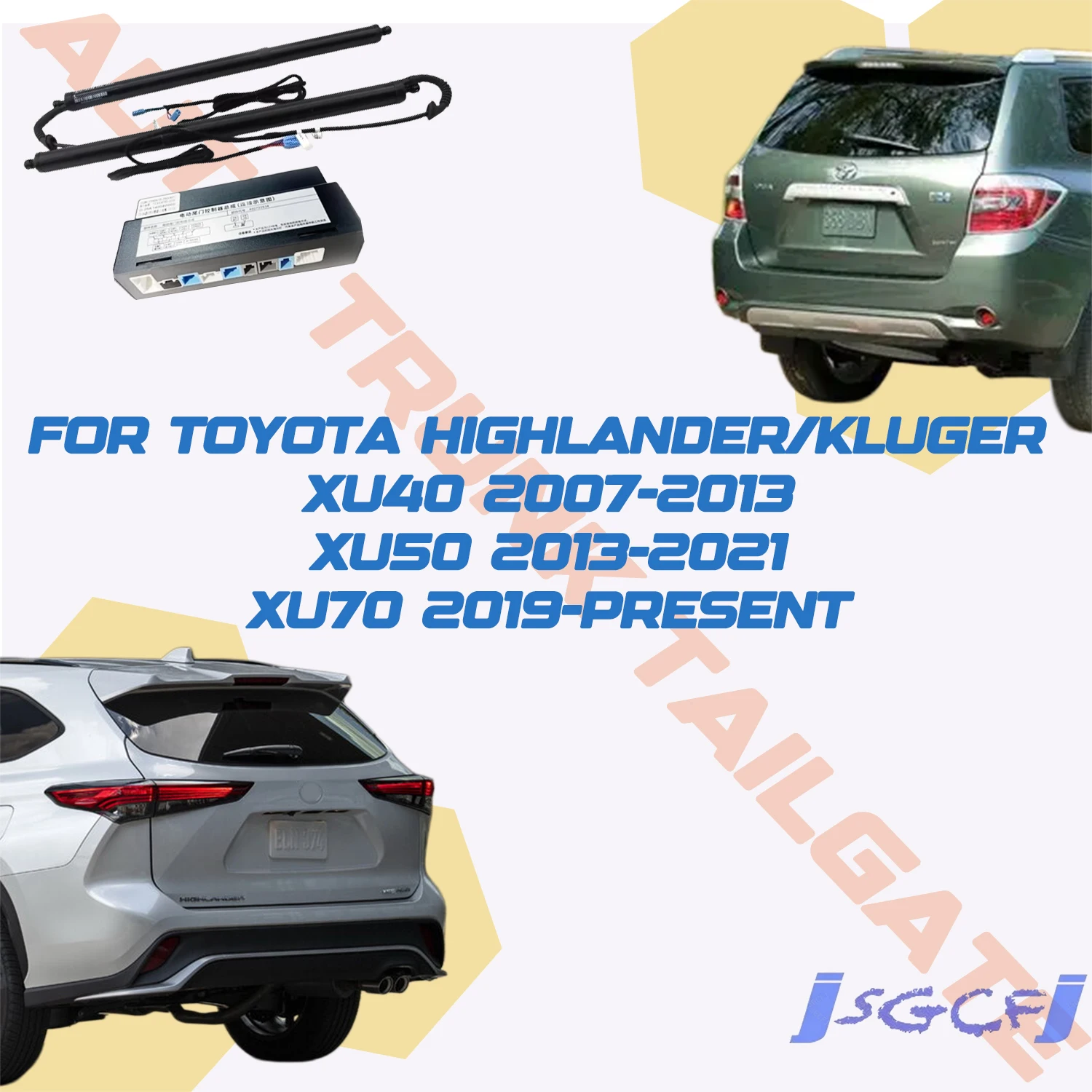 For Toyota Highlander/Kluger XU40/XU50/XU70 Car Power Trunk Lift Electric Hatch Tailgate Tail gate Strut Auto Rear Door Actuator