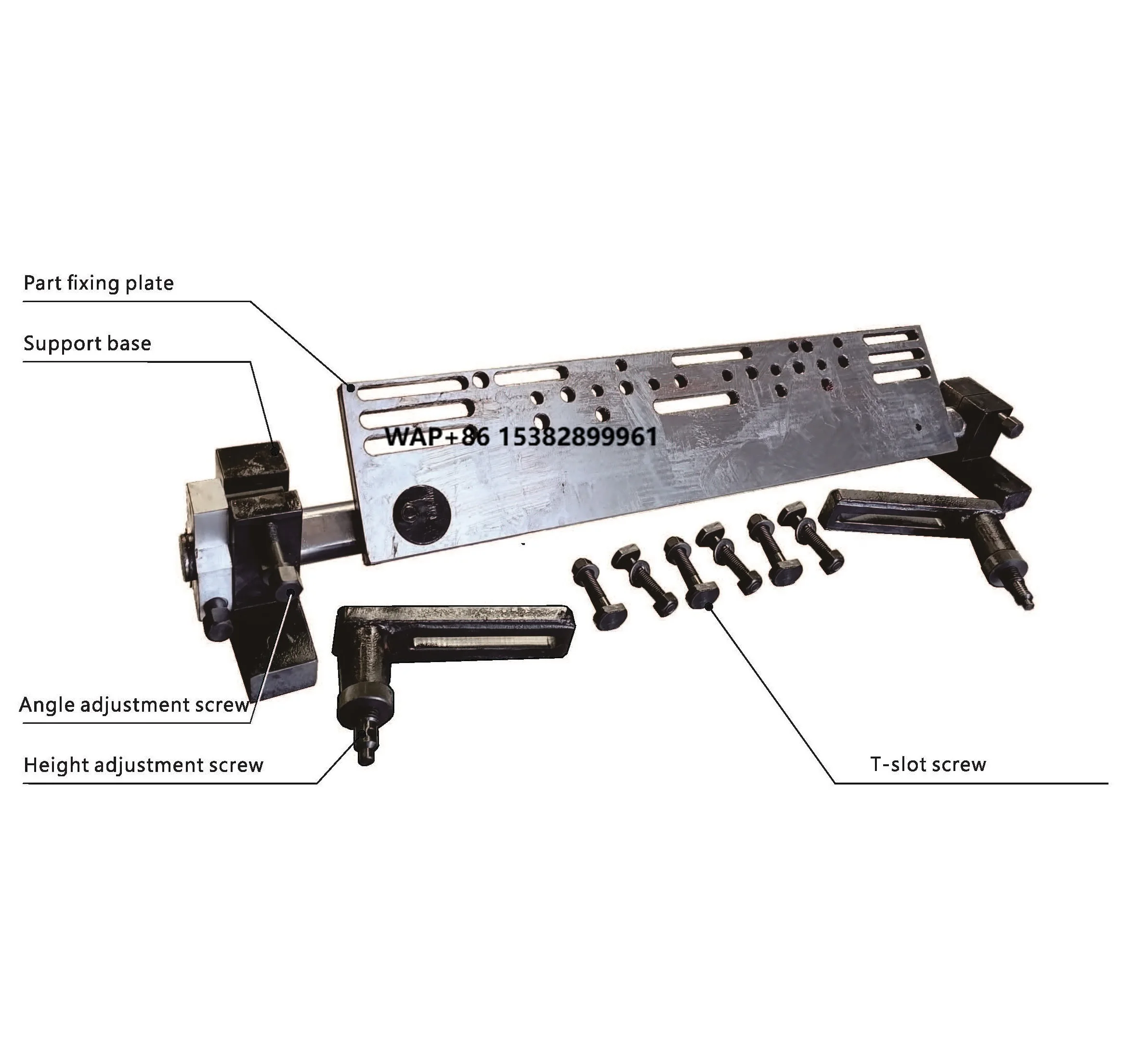 

New Horizontal Cylinder Head Adjustable Universal 3-Axis Multifunctional Fixture with Mounting Plate