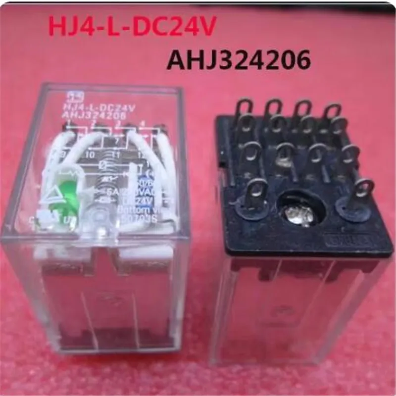 

NEW 24V relay HJ4-L-DC24V AHJ324206 HJ4L-DC24V DC24V 24VDC 24V 5A 250VAC 14PIN 10PCS/LOT