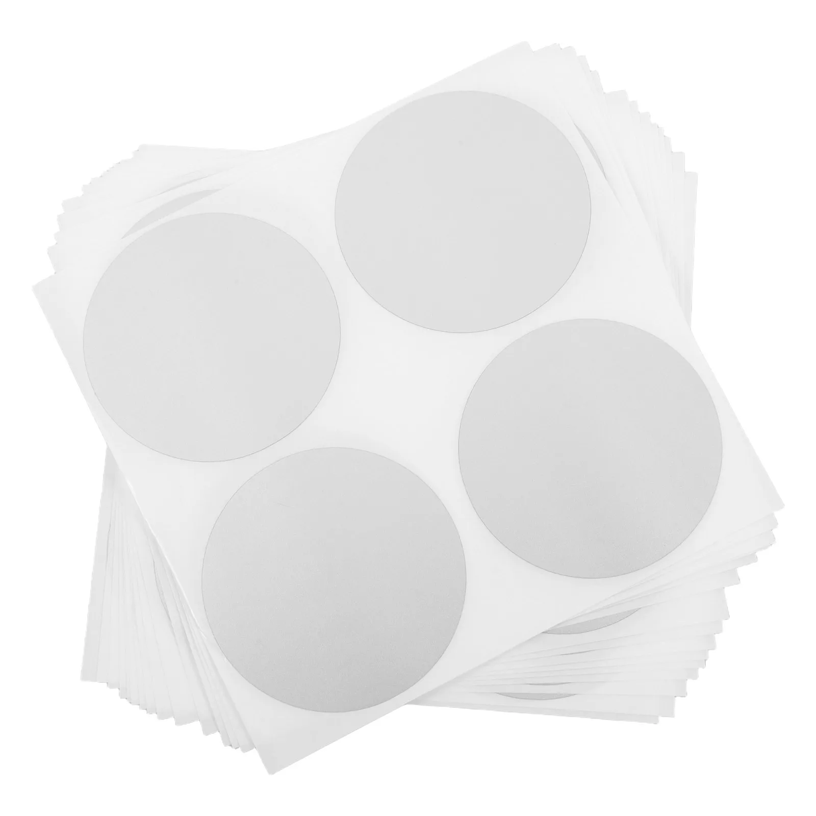 

50Pcs DIY Scratch Off Stickers Round Circle Labels Self Adhesive Creative Party Favor Game Wedding Event Prizes