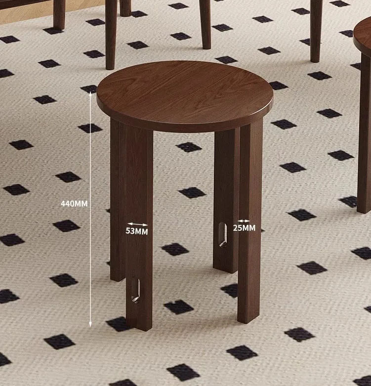 #Custom Wooden Stackable Stools Set Of 4 Coffee Table Easy Assembly Portable Stool For Dining