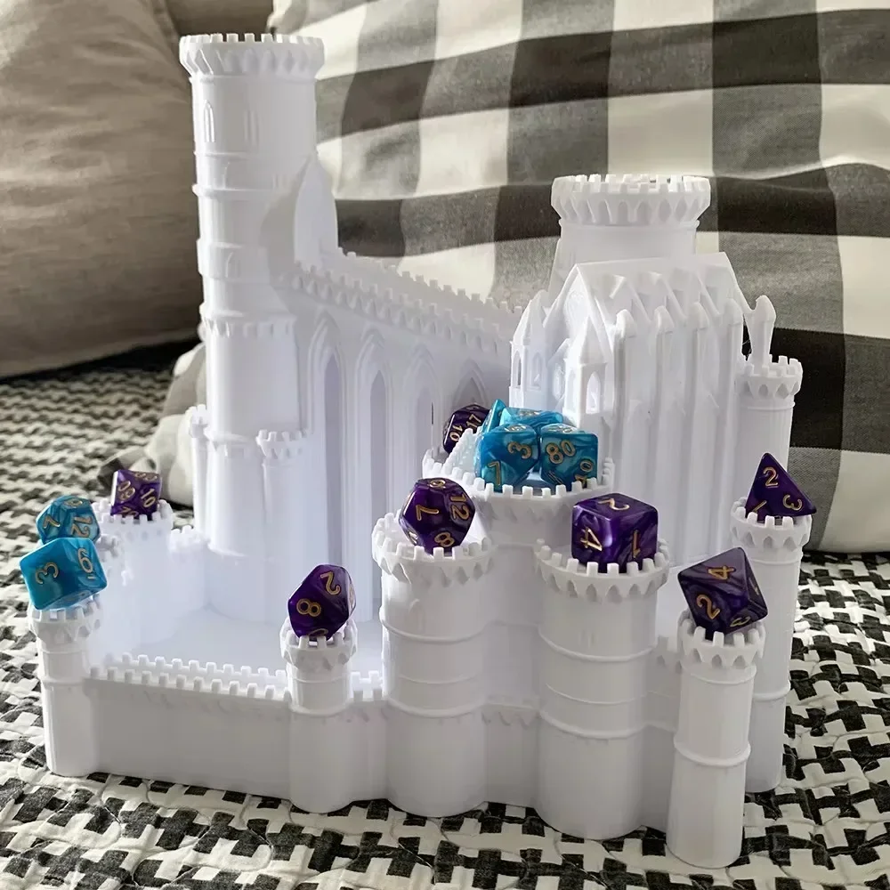 3D Printed Tabletop Gaming Castle Dice Tower Tower Dice Ice Tower Tray for DND Board Game D&D RPG Gift for Friend