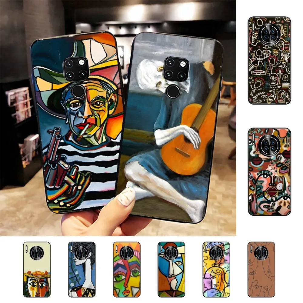 

Picasso Abstract Art Phone Case For Huawei Mate 10 20 30 40 50 lite pro Nova 3 3i 5 6 SE 7 pro 7SE