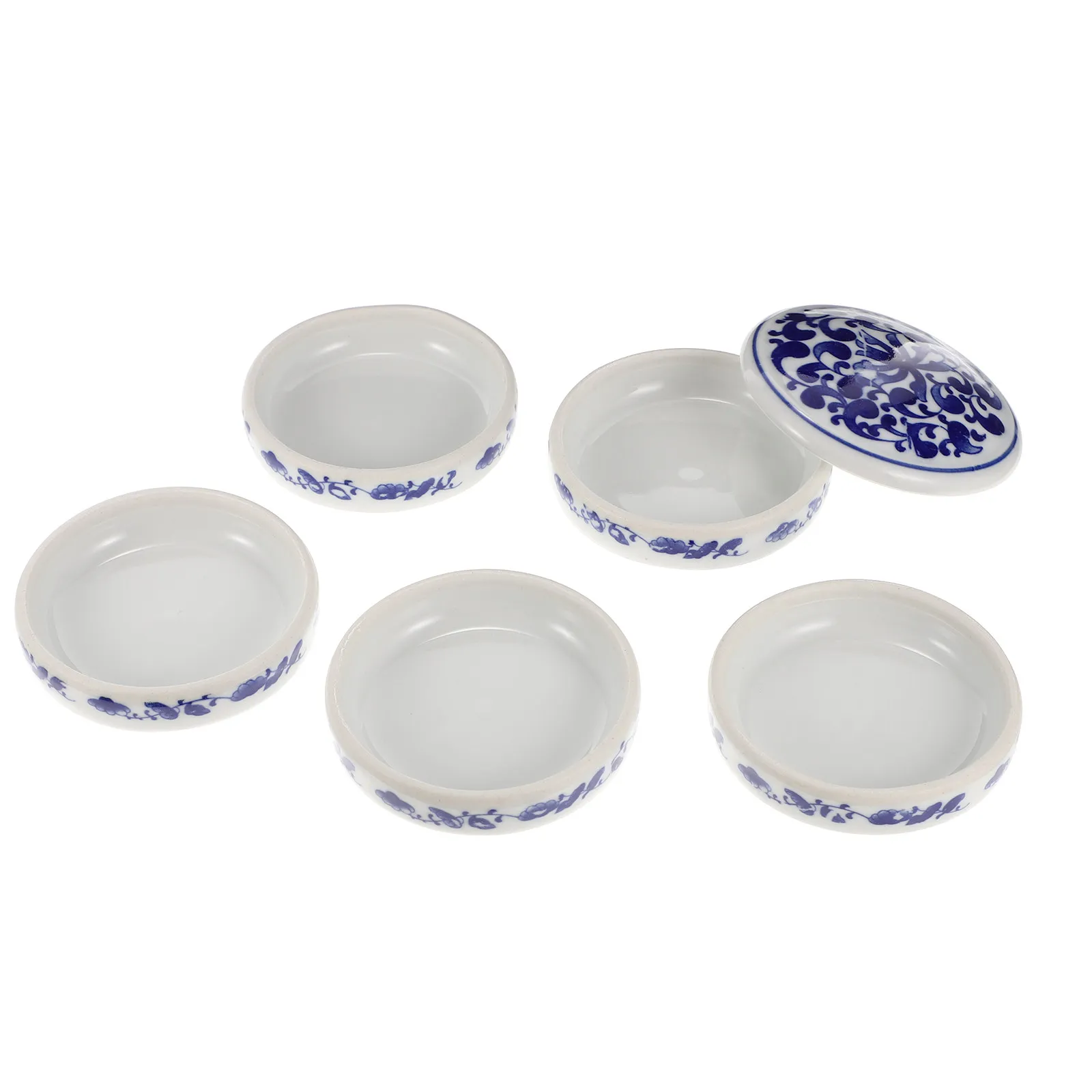 1 Juego de Bandejas de Cerámica Premium para Mezclar Colores, para Acuarela, Acrílico, Gouache, para Artistas, Estudiantes, Niños, Fácil de Limpiar, Plato para Tinta y Pigmentos