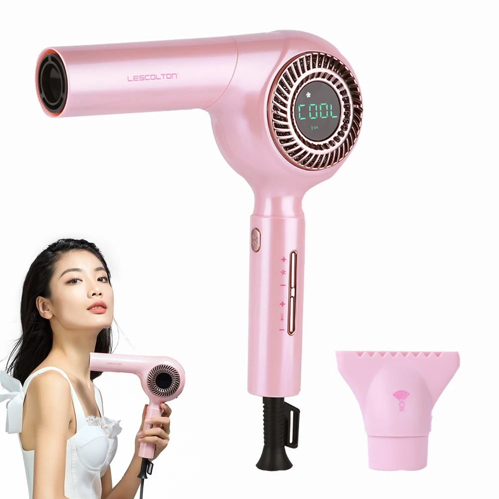 

LESCOLTON Hair Dryer Professional Salon Negative Ion BLDC Electric Hair Dryer 1600W Powerful Inverter Motor Hair Styling Machine