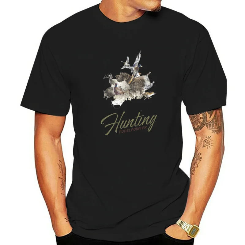 Men T Shirt Pudelpointer Hunting Dog T Shirt Women tshirt