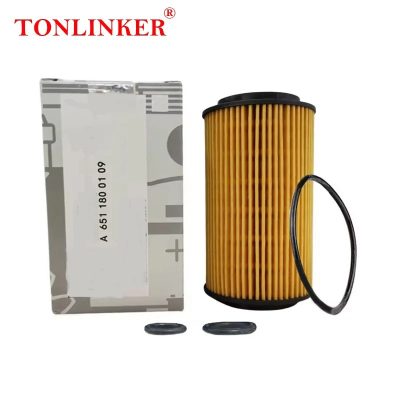 TONLINKER Oil Filter A6511800109 For Mercedes Benz GLC X253 C253 2015-2019 GLC 220d 250d 4MATIC Diesel Model Car Accessories