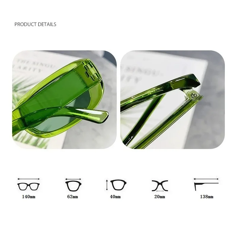 Small Rectangle Sunglasses Women Oval Vintage Brand Designer Square Sun Glasses for Women Shades Female Eyewear Anti-glare UV400