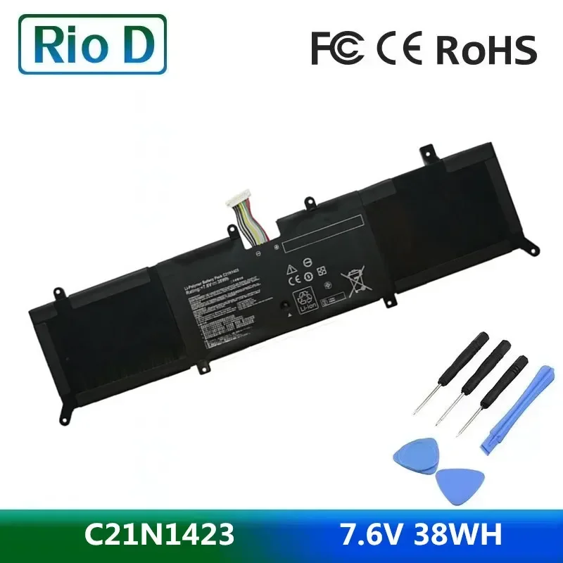 New 7.6V 38WH Laptop battery for ASUS F302LJ F302U X302LJ-R4073/R4036H X302L X302LJ X302LA R301LA  C21N1423