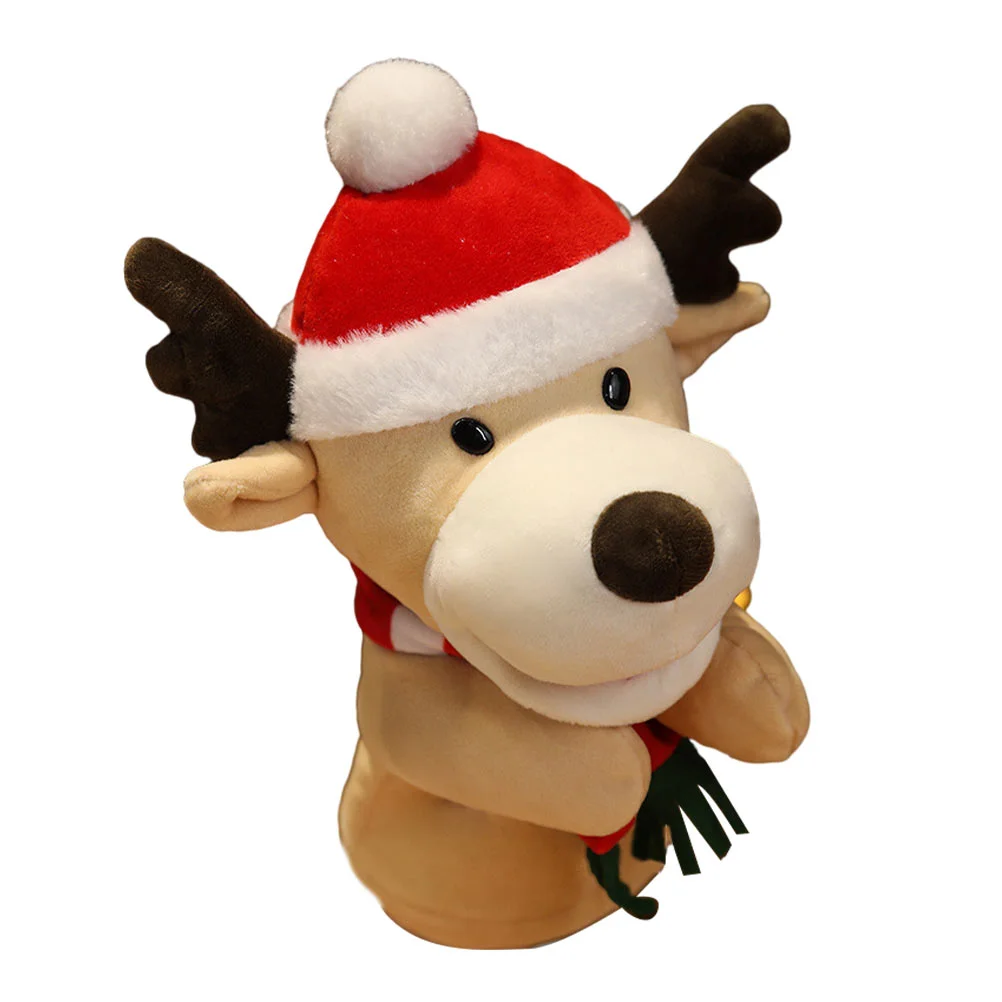 Santa หุ่นมือ Finger Claus การ์ตูนคริสต์มาสเด็ก Mini Cotton Deerlet เด็ก Plush Lovely