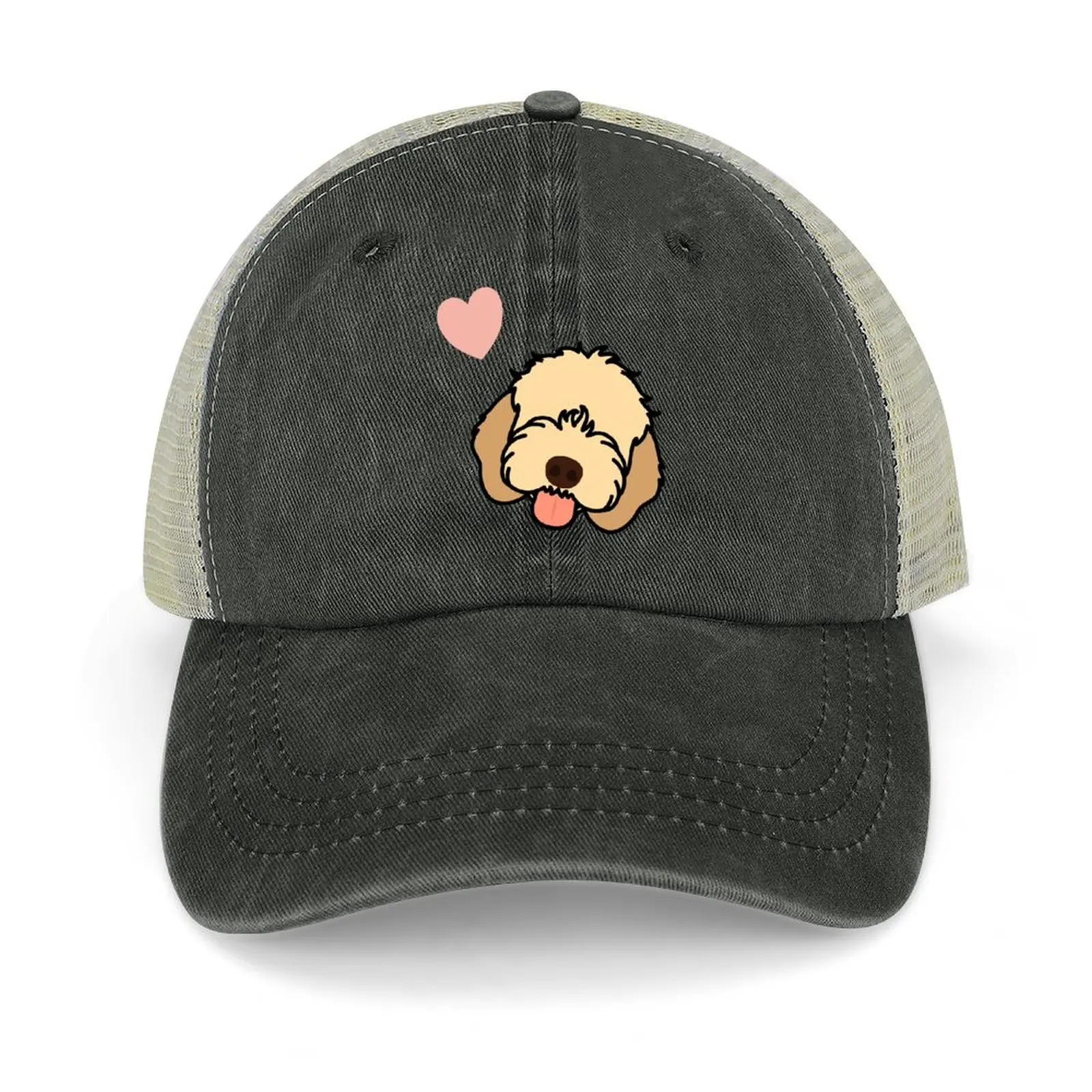 

Love Apricot Cockapoo Cavapoo Cavoodle Dog Baseball Cap Thermal Visor Icon Sun Hat For Children Horse Hat Caps Male Women's