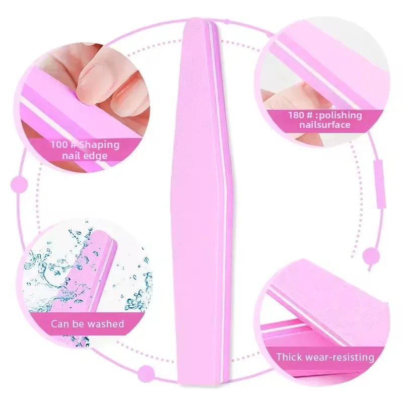 Nail Art Dual-Sided Buffing Block – Professional Nail File, Shaping & Polishing Sponge – Manicure Tools Kit