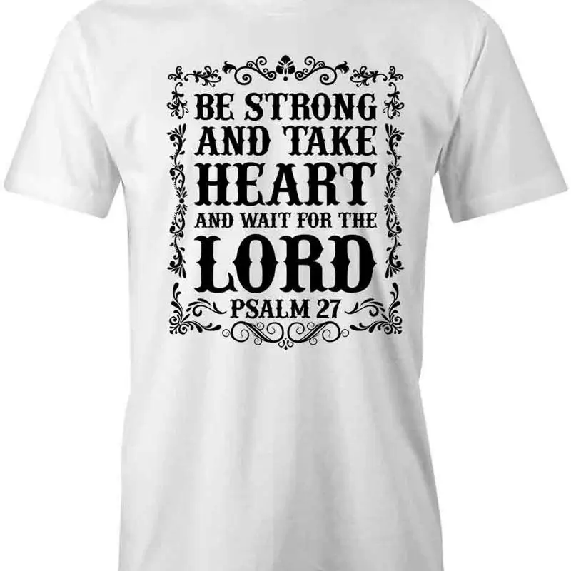 

BE STRONG AND TAKE HEART T Shirt d Cotton CLOTHING S1WSA97