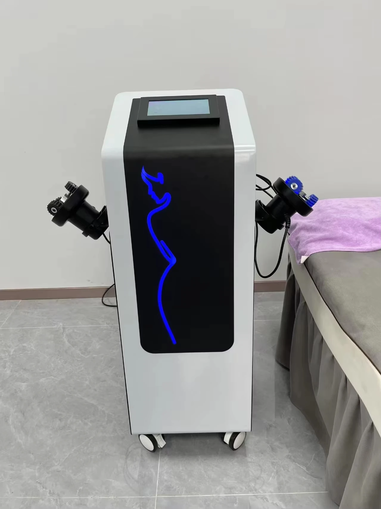 المهنية 4-مقبض الاهتزاز الأسطوانة تدليك العلاج الجسم التخسيس مُدلك بالاهتزاز الدائمة الدهون مُدلك سلوليت آلة