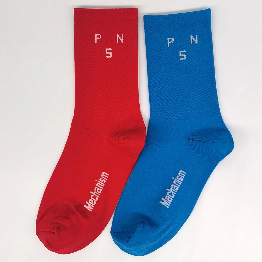 2 pairs of new professional racing bike socks in different colors, sports socks, breathable outdoor bike socks combination